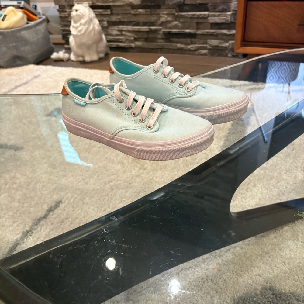 Vans Light Green Sneakers Flats Mint Skater Keds like